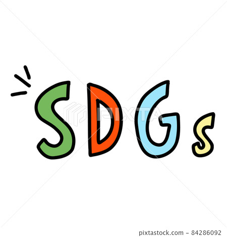 Illustration of SDGs characters Sustainable 84286092