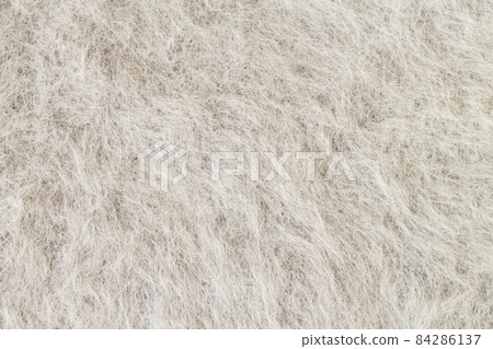 Gray alpaca fabric, mohair wool or angora texture Gray alpaca fabric, mohair wool or angora texture 84286137