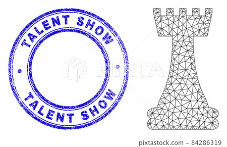 Blue Grunge Talent Show Stamp Seal and Web Network Chess Queen Icon Blue Grunge Talent Show Stamp Seal and Web Network Chess Queen Icon 84286319