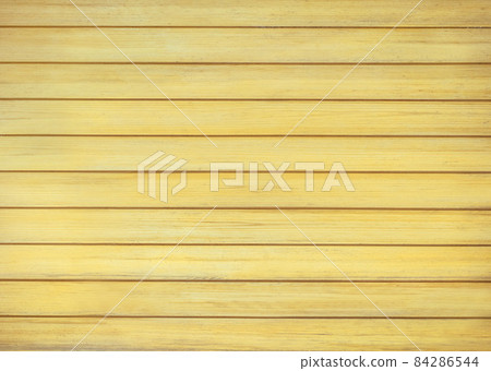 Yellow wood color texture horizontal for background. Surface light clean of table top view. Natural patterns for design art work and interior or exterior. Grunge old white wood board wall pattern. Yellow wood color texture horizontal for background. Surface light clean of table top view. Natural patterns for design art work and interior or exterior. Grunge old white wood board wall pattern. 84286544