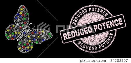 Textured Reduced Potence Watermark and Glitter Network Web Butterfly Textured Reduced Potence Watermark and Glitter Network Web Butterfly 84288397