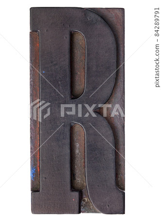 antique letter R 84289791