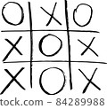 Tic tac toe game. Vector illustration. 84289988