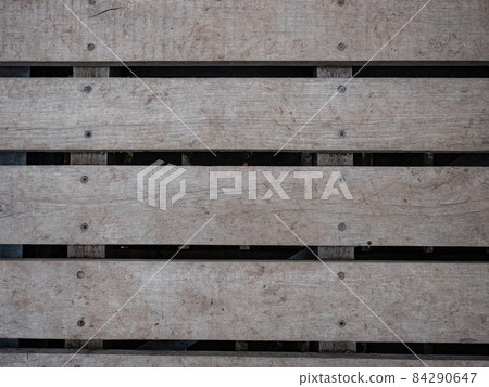 Pavement wooden boards in forest. Pavement wooden boards in forest. 84290647