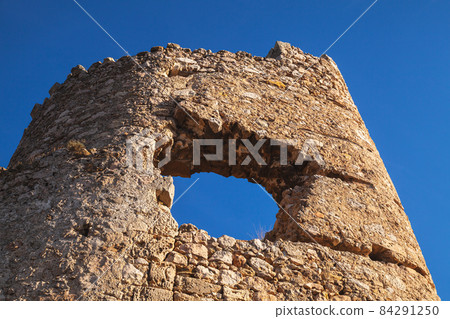 Top of ruined ancient fortress of Balaklava taken on a sunny day Top of ruined ancient fortress of Balaklava taken on a sunny day 84291250
