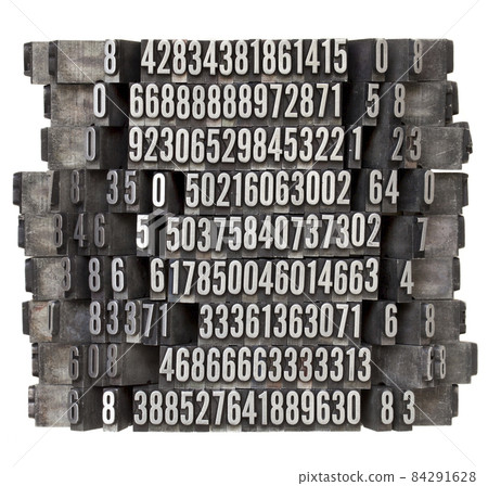 random numbers in letterpress type random numbers in letterpress type 84291628