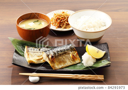 桌上烤鯖魚套餐 84291973