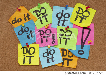 do it - procrastination concept do it - procrastination concept 84292725