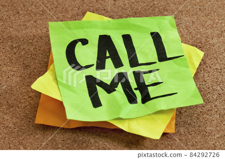 call me on sticky note 84292726