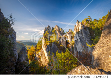 Mountain landscape at autumn. Mountain landscape at autumn. 84293651
