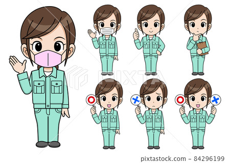工人女性全身套裝 工人女性全身套裝 84296199