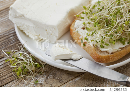roll, cream cheese and broccoli sprouts roll, cream cheese and broccoli sprouts 84296283
