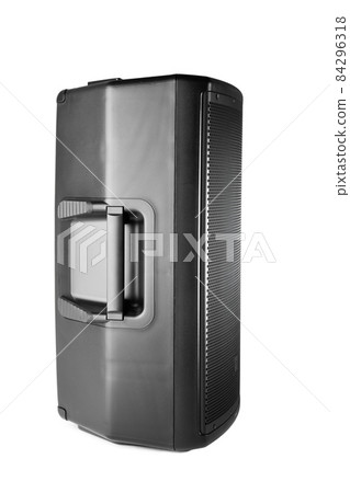 professional audio speaker PA, isolated on white professional audio speaker PA, isolated on white 84296318