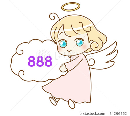 Angel and angel number 888 pink 84296562