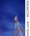 星空與輸電塔 84296966
