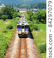 跑在稻田的鄉下火車 84297079