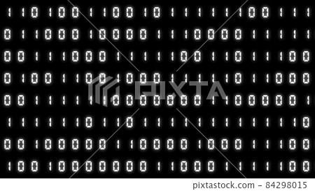 Random 0 and 1 binary code background (white on black background) Random 0 and 1 binary code background (white on black background) 84298015