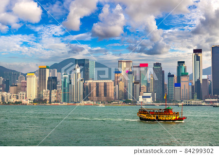 Victoria Harbour in Hong Kong 84299302