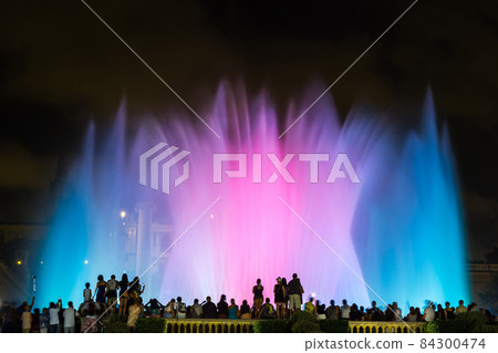 Magic Fountain light show in Barcelona 84300474