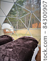 From inside the glamping dome tent 84300907