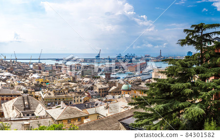 Port of Genoa in Italy 84301582