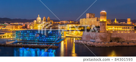 Saint Jean Castle and Cathedral de la Major  in Marseille 84301593