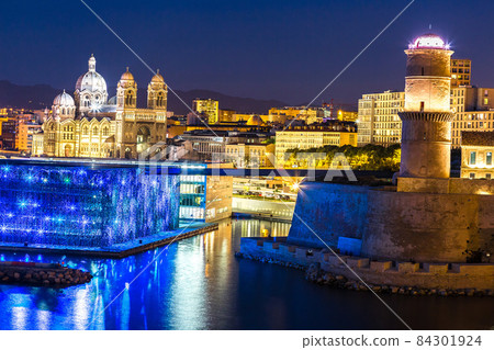 Saint Jean Castle and Cathedral de la Major  in Marseille 84301924