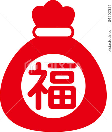 "Lucky bag" icon of red drawstring bag no.01 "Lucky bag" icon of red drawstring bag no.01 84302535