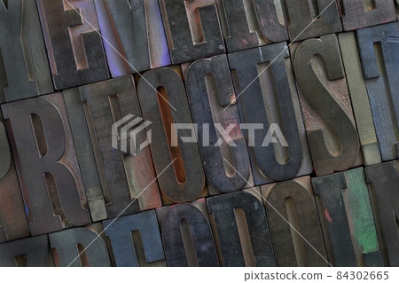 focus - alphabet abstract focus - alphabet abstract 84302665