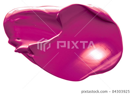 Purple beauty cosmetic texture isolated on white background, smudged makeup emulsion cream smear or foundation smudge, cosmetics product and paint strokes Purple beauty cosmetic texture isolated on white background, smudged makeup emulsion cream smear or foundation smudge, cosmetics product and paint strokes 84303925