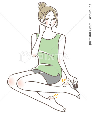 一個擔心腳後跟的女人 84303963