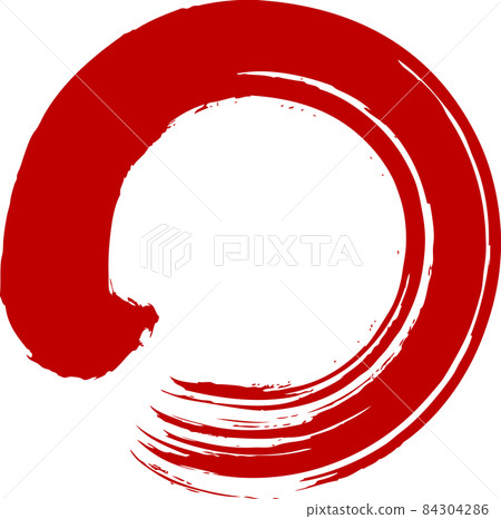 Circle drawn with a brush - Stock Illustration [84304286] - PIXTA