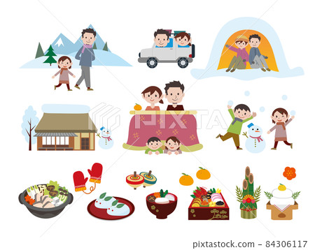 Winter New Year Living Life Family 84306117