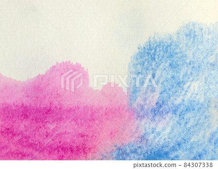 Blue and pink watercolor background Blue and pink watercolor background 84307338
