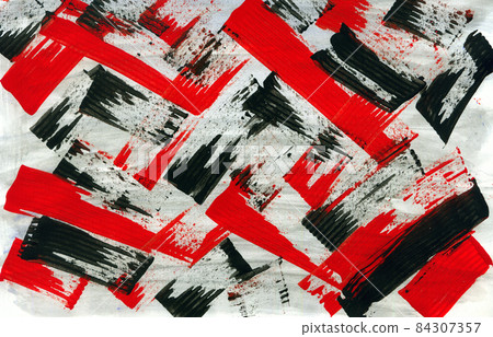 Abstract watercolor gouache strokes background 84307357