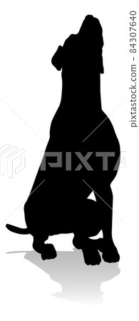 Dog Silhouette Pet Animal 84307640