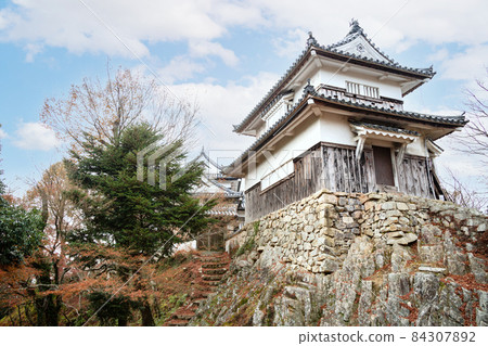 Castle in the sky Bitchu Matsuyama Castle double turret and arm tree gate 84307892