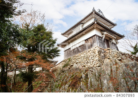 Castle in the sky Bitchu Matsuyama Castle double turret and arm tree gate 84307893