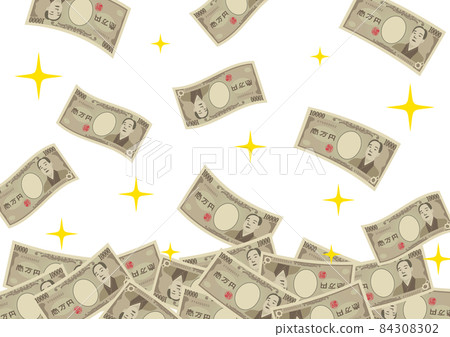The fluttering 10,000 yen bill 84308302