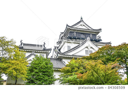 Okazaki Castle seen from the north side (Aichi Prefecture, early November) Okazaki Castle seen from the north side (Aichi Prefecture, early November) 84308509
