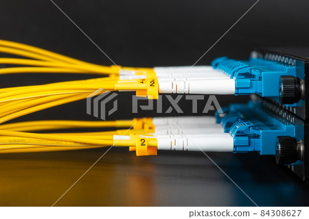 Optical distribution panel with optic patch cord cables, gigabit passive optical networks Optical distribution panel with optic patch cord cables, gigabit passive optical networks 84308627