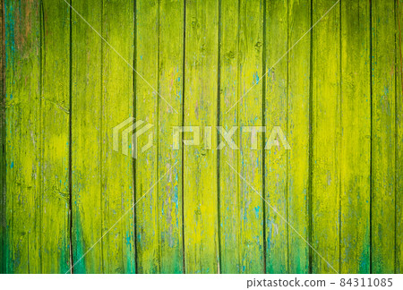 Green wooden old plank texture as background. Closeup Green wooden old plank texture as background. Closeup 84311085