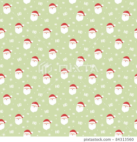Design of Xmas pattern with Santa Claus. Christmas concept. Vector 84313560
