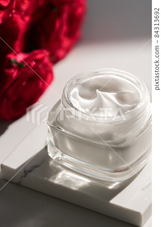 Face cream moisturiser as skincare and bodycare luxury product, home spa and organic beauty cosmetics for natural skin care morning routine Face cream moisturiser as skincare and bodycare luxury product, home spa and organic beauty cosmetics for natural skin care morning routine 84313692
