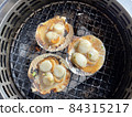Grilled fresh scallop or hotate on the oven in Aomori Japan. 84315217