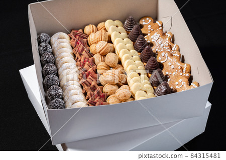 czech traditional homemade christmas cookies in a box czech traditional homemade christmas cookies in a box 84315481