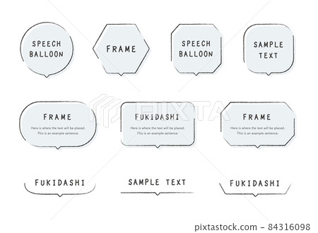 Callout Frame Illustration set of callouts, frames, headings,... - Stock Illustration ...