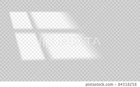 Window shadow effect. Light of the window with blinds Window shadow effect. Light of the window with blinds 84318258