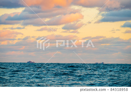 View from Wajima fishing port in Ishikawa prefecture-off Wajima fishing boat View from Wajima fishing port in Ishikawa prefecture-off Wajima fishing boat 84318958