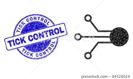 Textured Tick Control Round Stamp and Sensor...-插圖素材 [84320024] - PIXTA圖庫